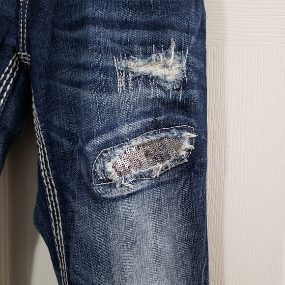 Sequin Rock Revival Jeans - Picture 3 of 7